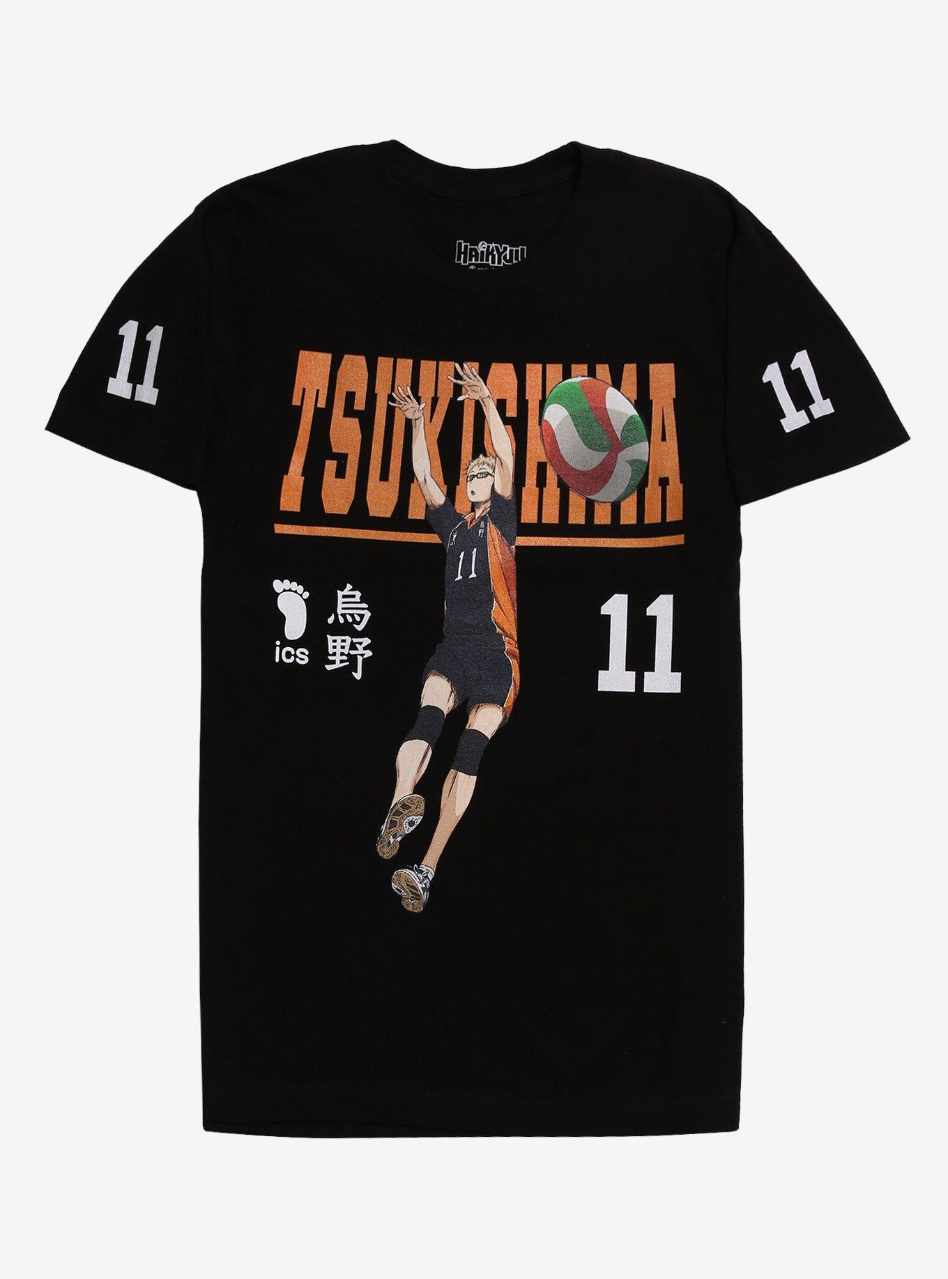 Haikyu Tsukishima Jersey DoubleSided TShirt Graphic Tee | Graphic Tee | Unisex Shirt | High-Quality Print