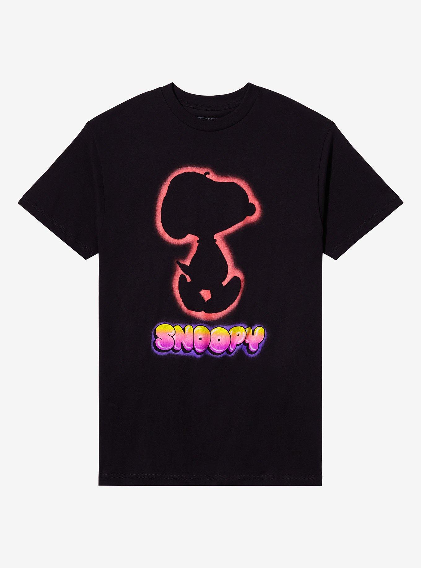 Peanuts Snoopy Silhouette Airbrush Art TShirt Graphic Tee | Graphic Tee | Unisex Shirt | Soft Comfortable Wear