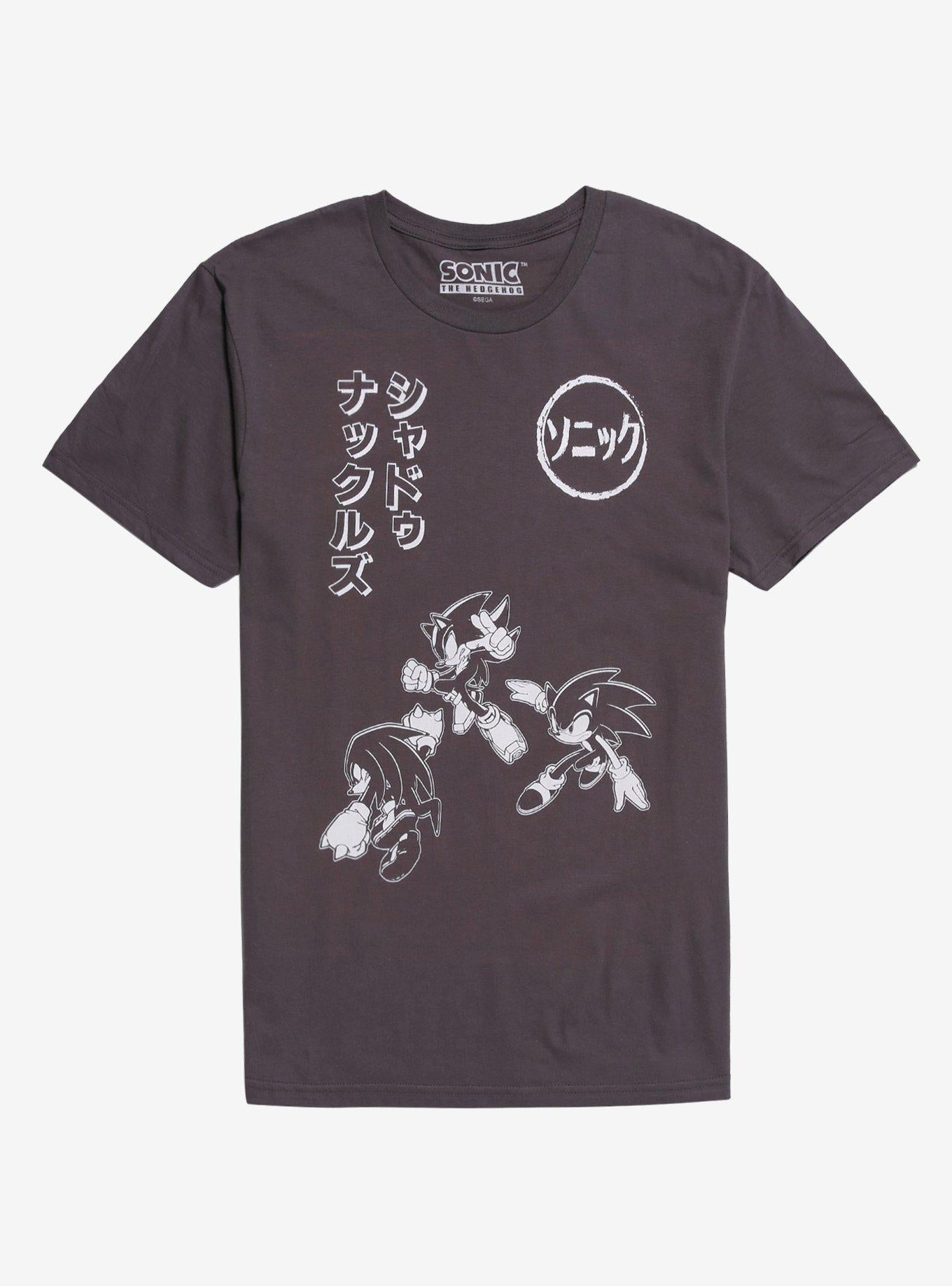 Sonic The Hedgehog Trio Outline Names TShirt Graphic Tee | Graphic Tee | Unisex Shirt | Best-Selling Design