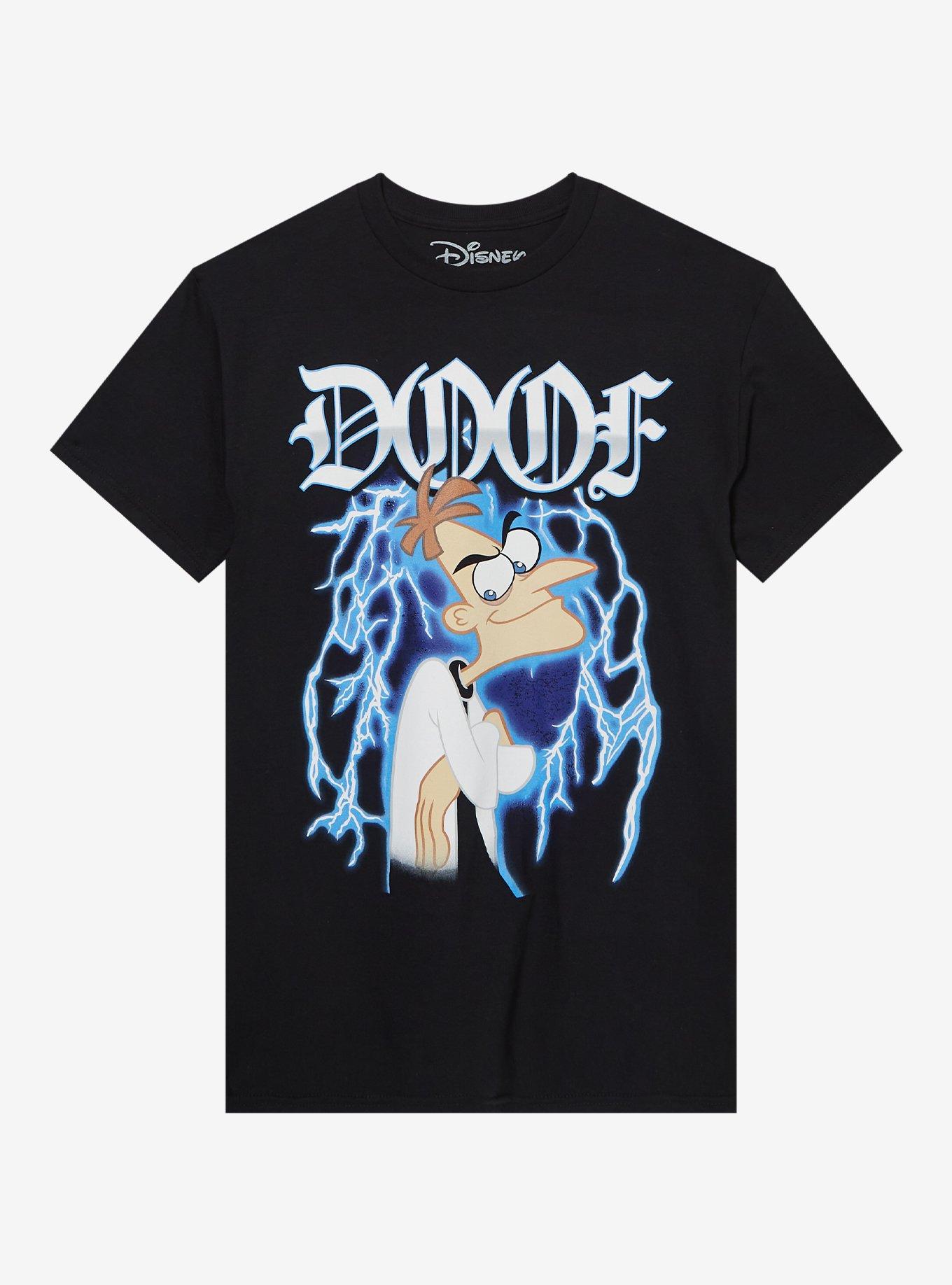 Disney Phineas And Ferb Doofenshmirtz Metal TShirt Graphic Tee | Graphic Tee | Unisex Shirt | Premium Quality Apparel
