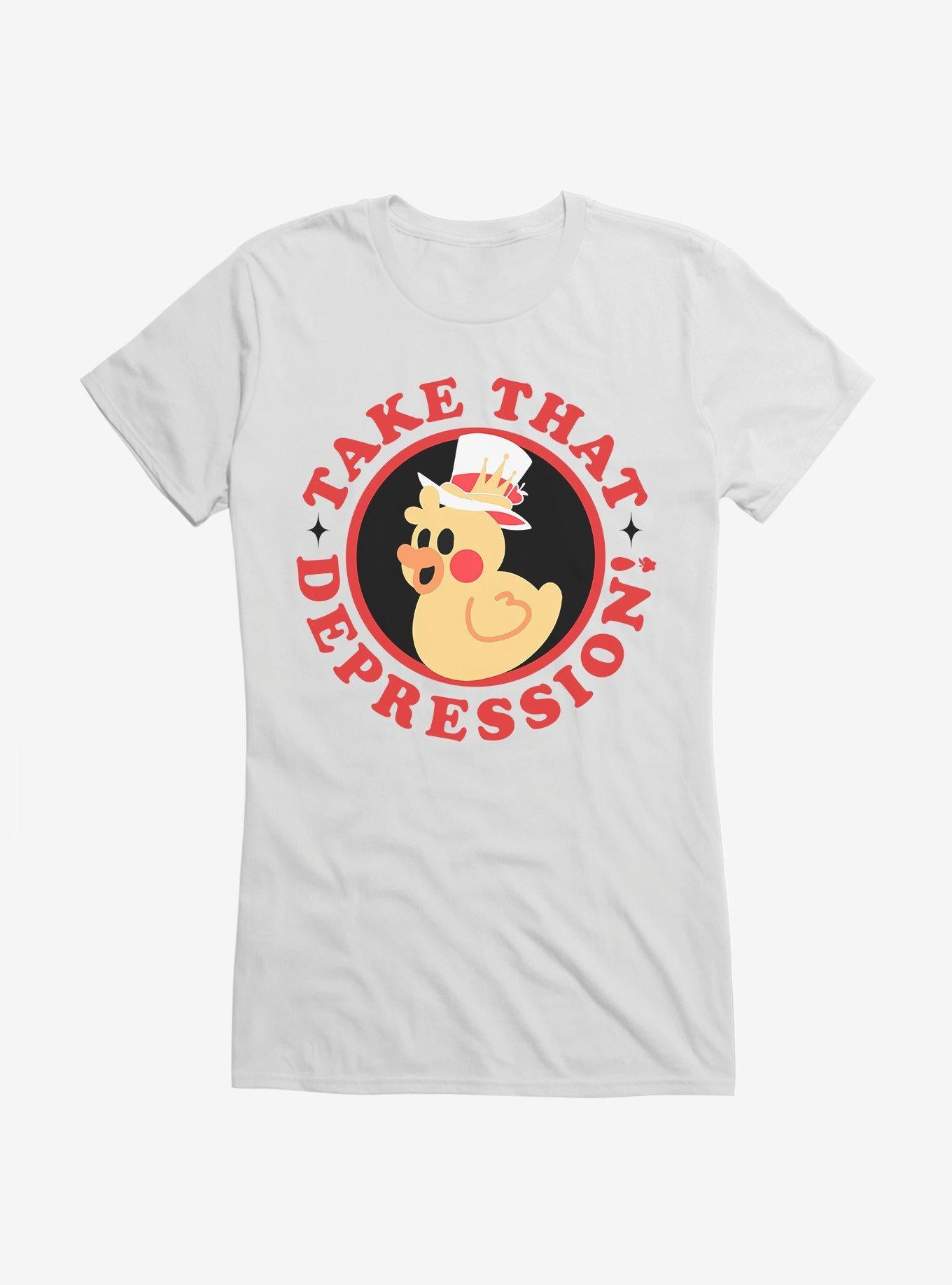 Hazbin Hotel Take That Depression Girls T-Shirt | Premium Unisex T-Shirt, Trending Graphic Tee