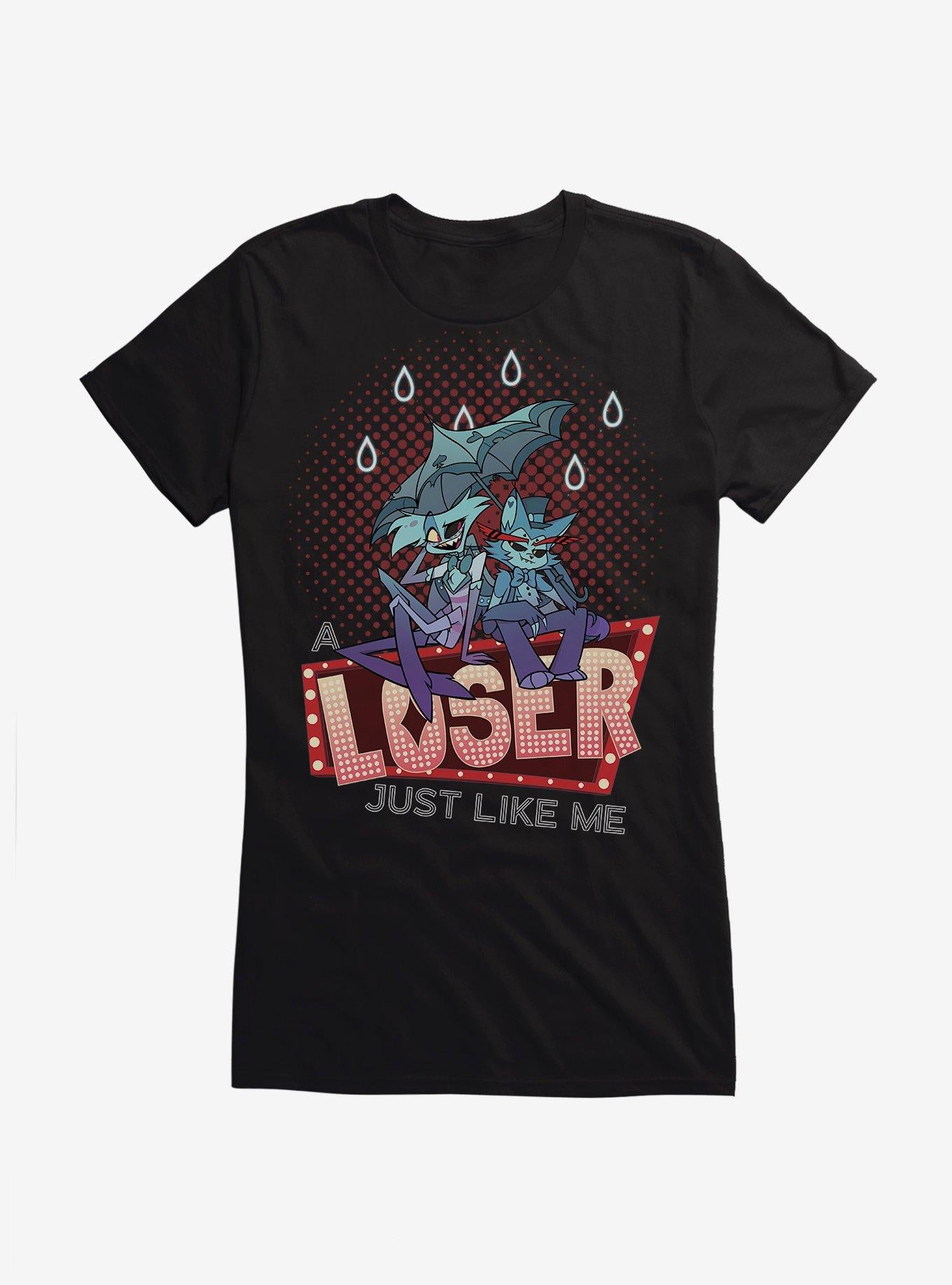 Hazbin Hotel Husk Angel Dust Loser Girls T-Shirt | Premium Unisex T-Shirt, Trending Graphic Tee
