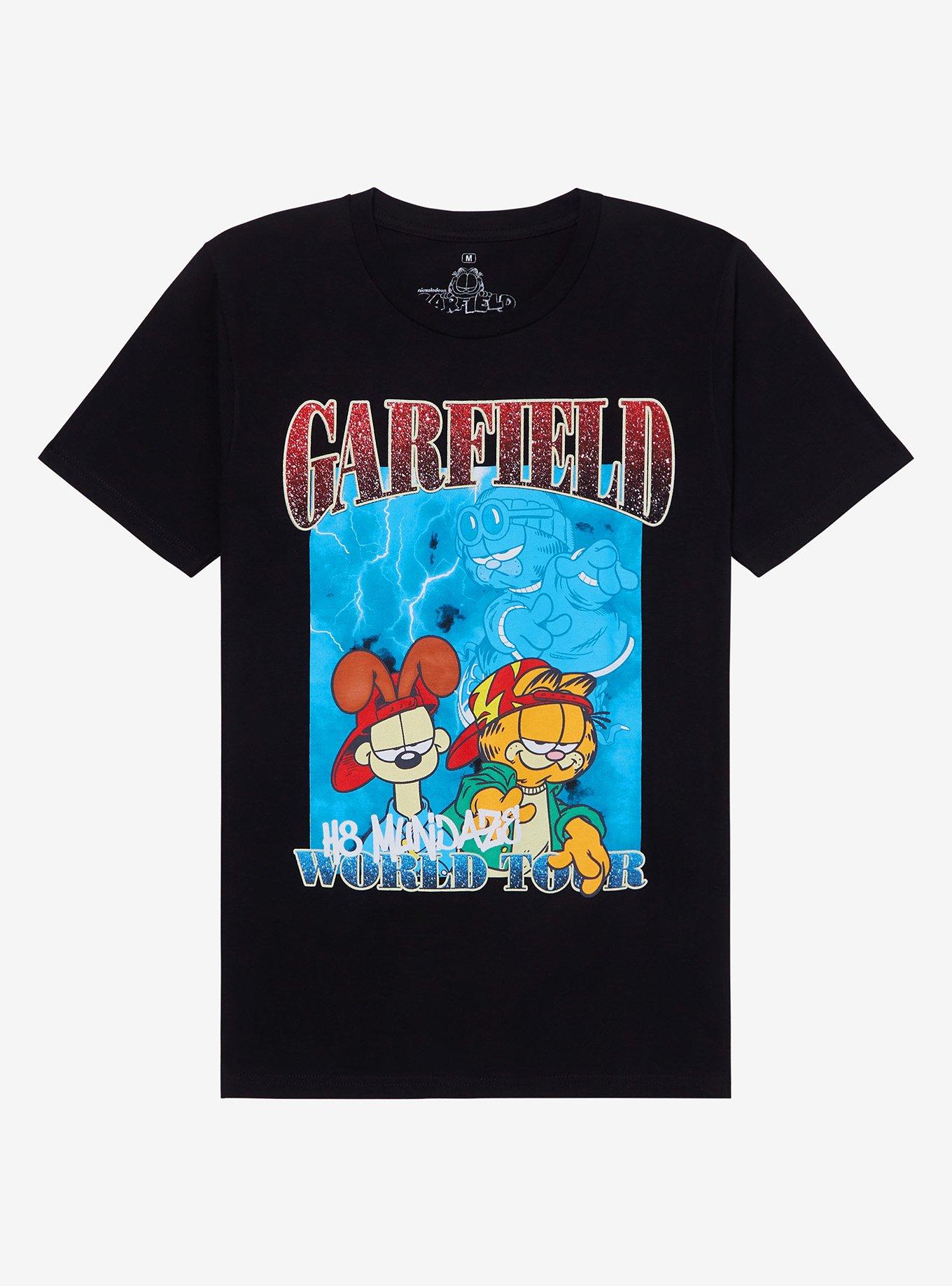 Garfield H8 Mundaze World Tour Boyfriend Fit Girls T Shirt