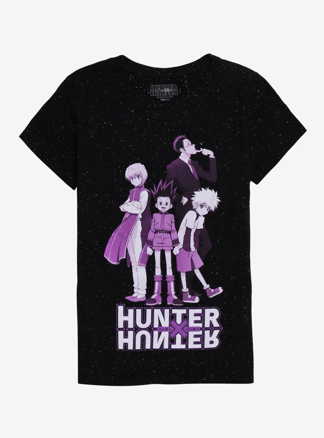 Hunter X Hunter Purple Tonal Speckle Boyfriend Fit Girls TShirt Graphic Tee | Graphic Tee | Unisex Shirt | Premium Quality Apparel