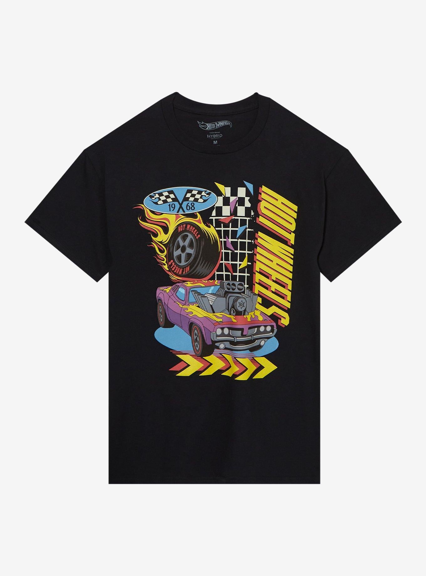 Hot Wheels Retro Grid Boyfriend Fit Girls TShirt Graphic Tee | Graphic Tee | Unisex Shirt | Perfect Gift For Fans
