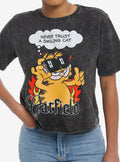 Garfield Never Trust A Smiling Cat Girls Skimmer TShirt Graphic Tee | Graphic Tee | Unisex Shirt | Premium Quality Apparel