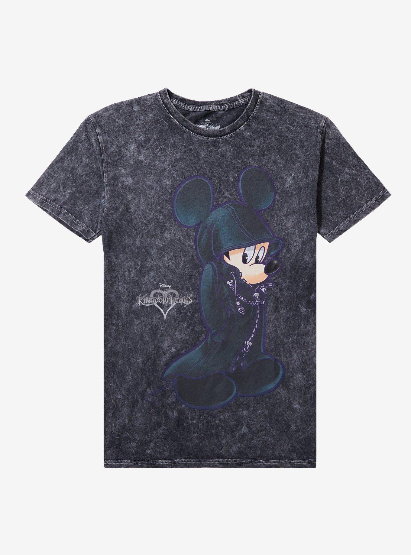Disney Kingdom Hearts Mickey Mouse Hood Mineral Wash Girls T-Shirt T-Shirt | Exclusive Art Design | Perfect For Daily Wear