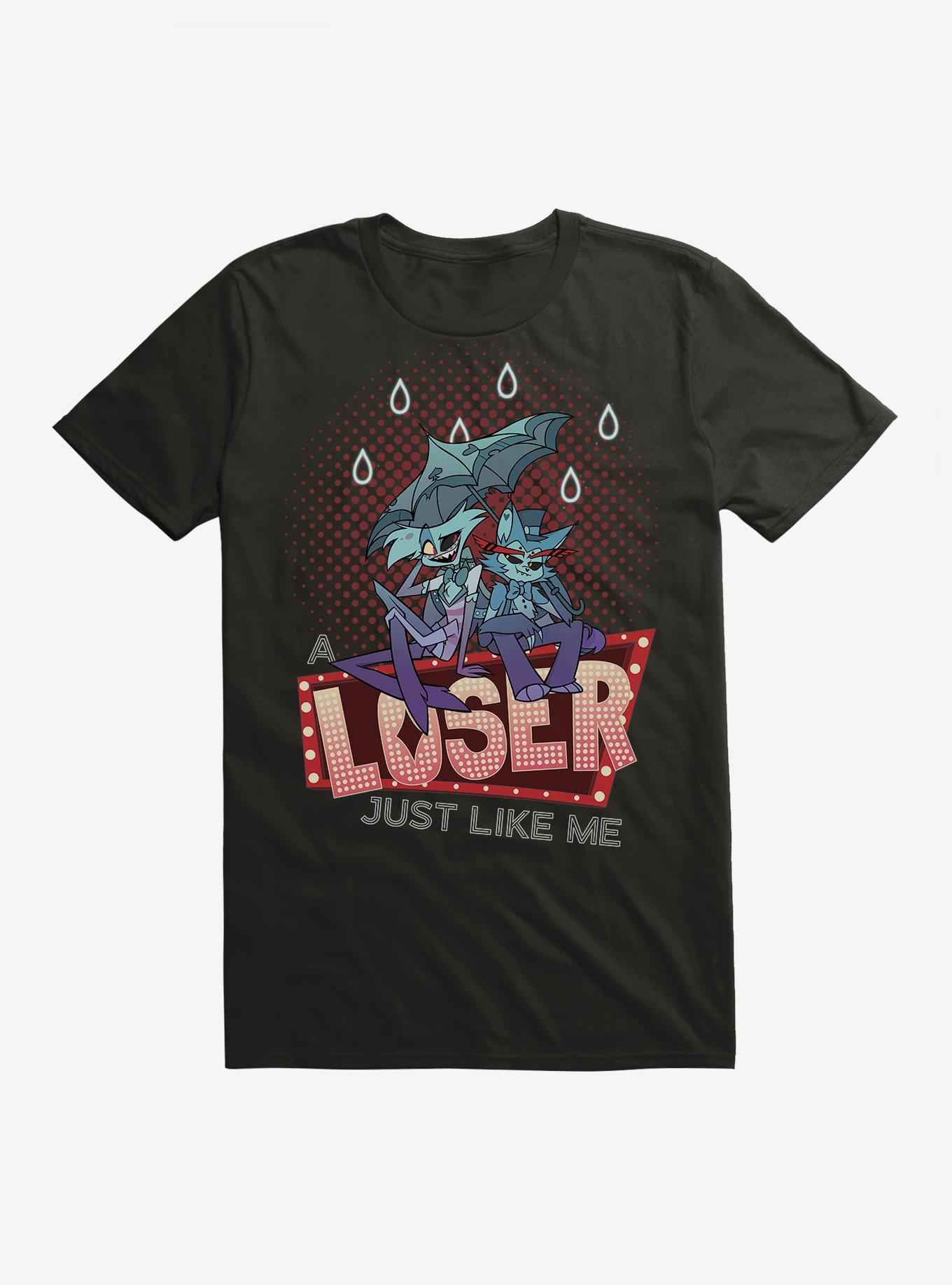 Hazbin Hotel Husk Angel Dust Loser T-Shirt | Premium Unisex T-Shirt, Trending Graphic Tee