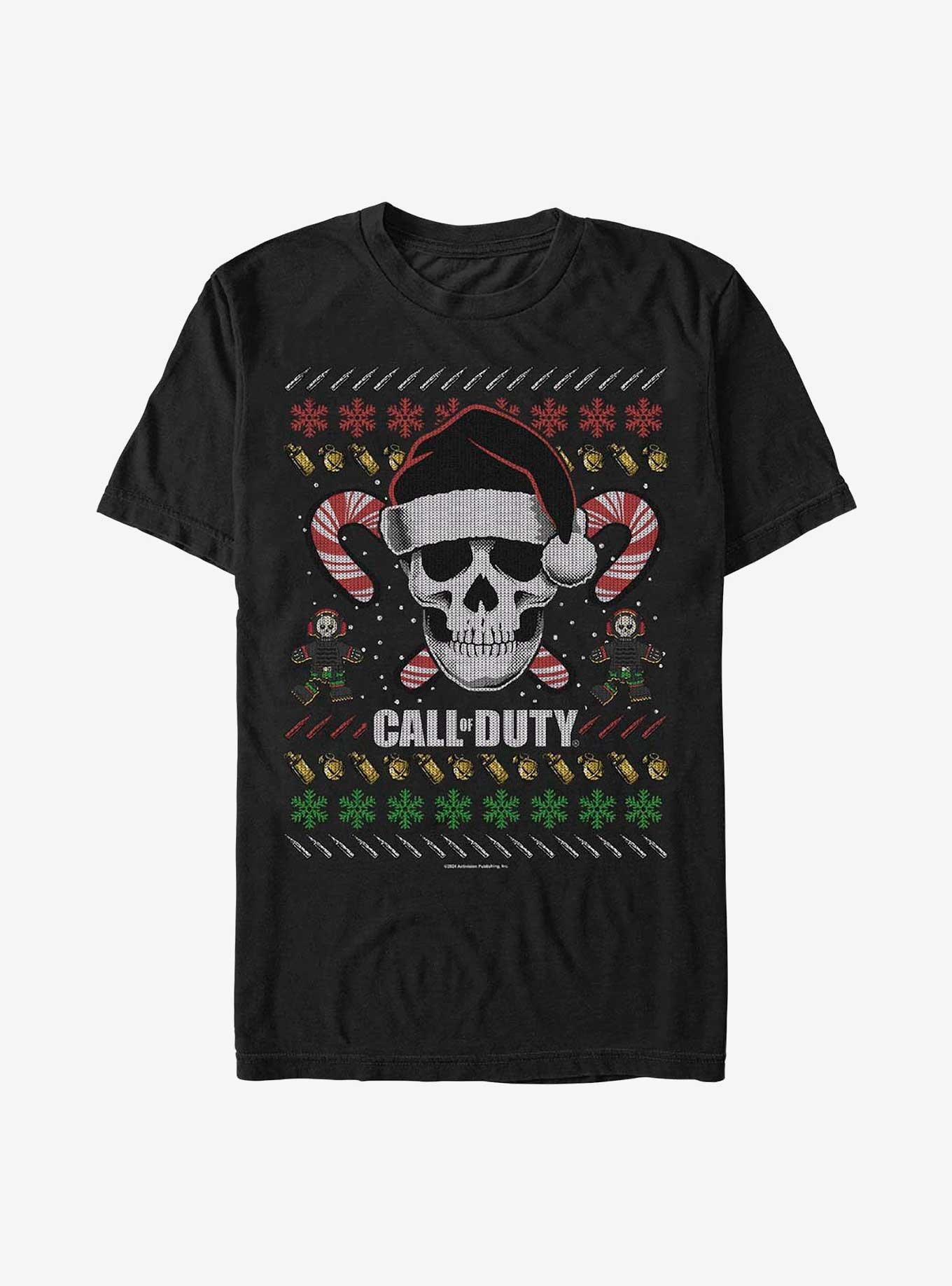 Call of Duty Ugly Christmas Skull T-Shirt T-Shirt | Viral Style | Trending Now