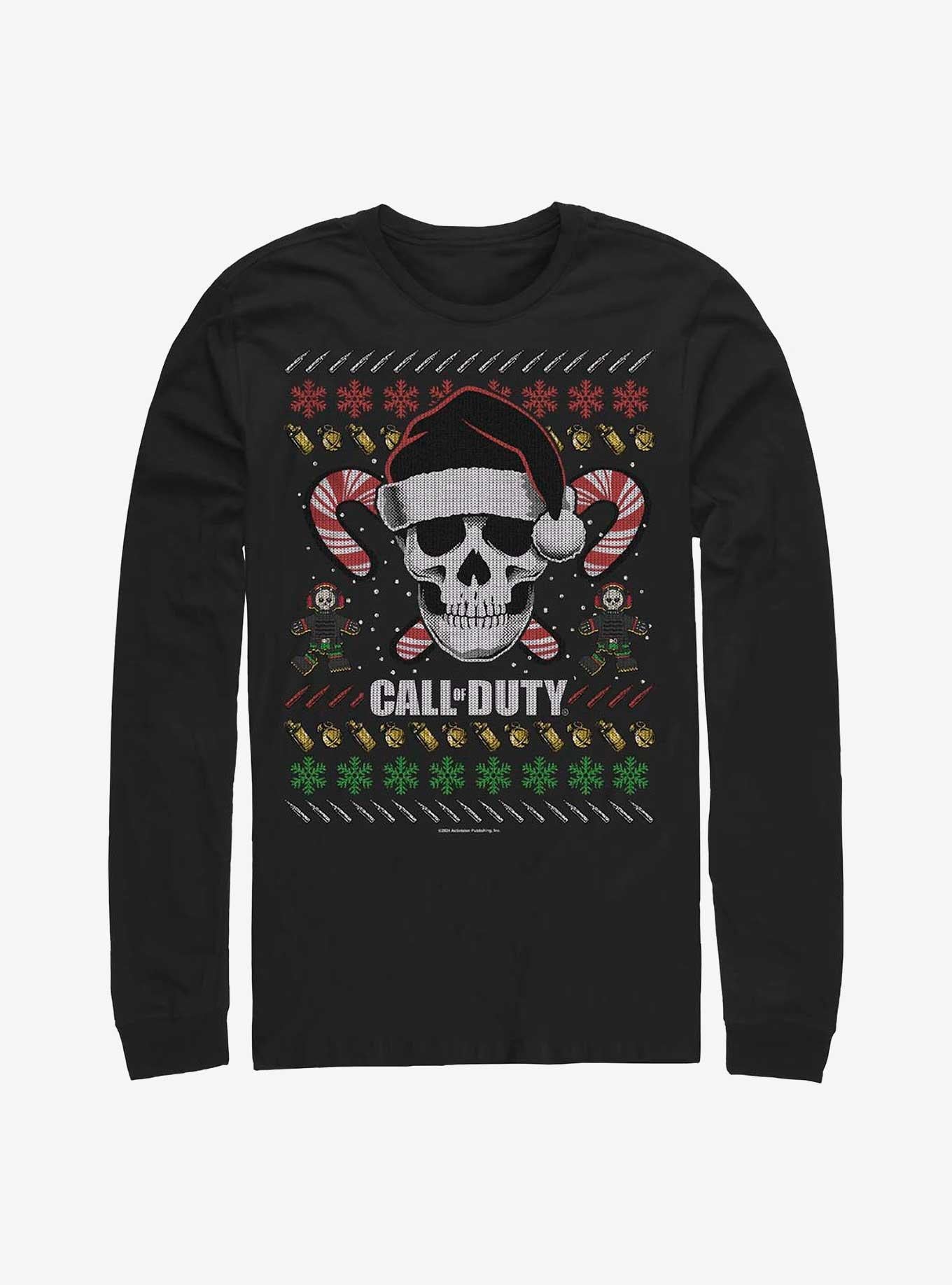 Call of Duty Ugly Christmas Skull Long-Sleeve T-Shirt T-Shirt | Trending Design | Perfect For Daily Wear