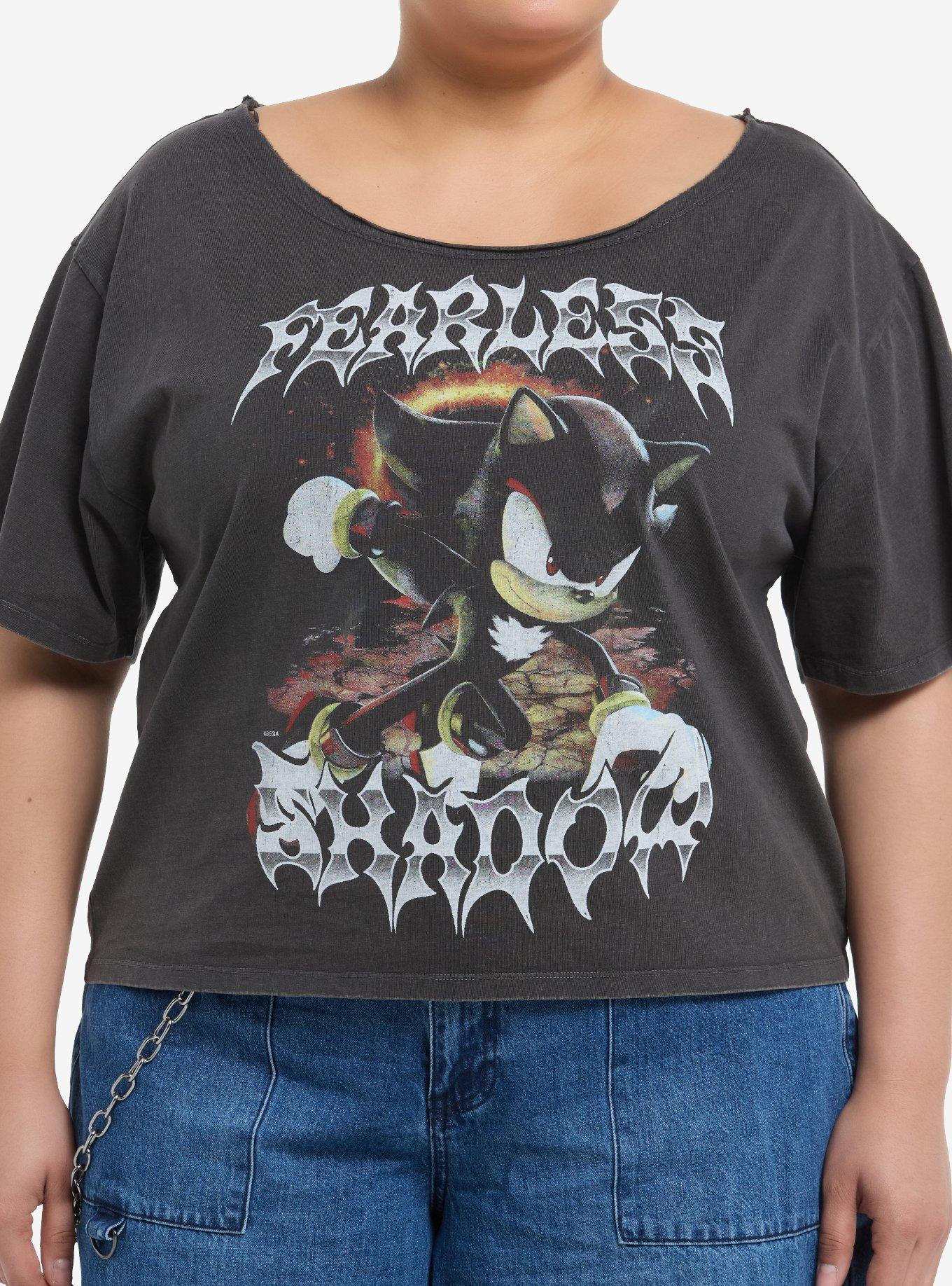 Sonic The Hedgehog Shadow OffTheShoulder Girls Crop TShirt Plus Size Graphic Tee | Graphic Tee | Unisex Shirt | Best-Selling Design