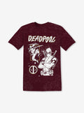 Marvel Deadpool Foil Mineral Wash Boyfriend Fit Girls TShirt Graphic Tee | Graphic Tee | Unisex Shirt | Top Trending Fashion