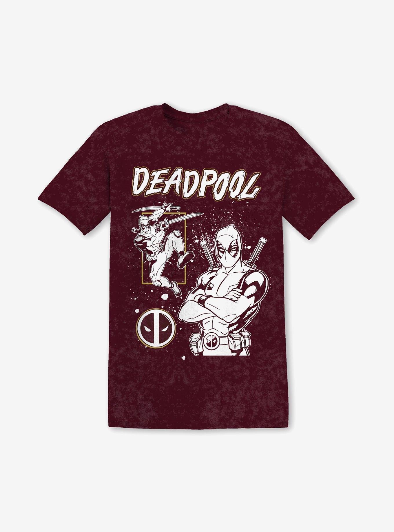 Marvel Deadpool Foil Mineral Wash Boyfriend Fit Girls TShirt Graphic Tee | Graphic Tee | Unisex Shirt | Top Trending Fashion