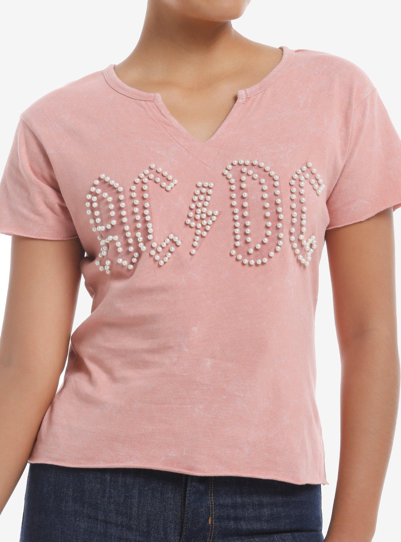 ACDC Pearl Logo Girls VNeck TShirt Graphic Tee | Graphic Tee | Unisex Shirt | Best-Selling Design