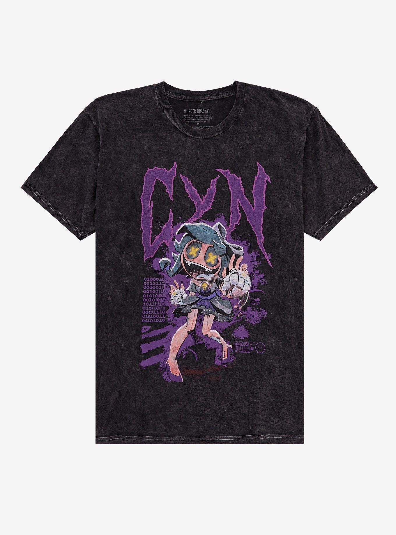 Murder Drones Cyn Mineral Wash T Shirt