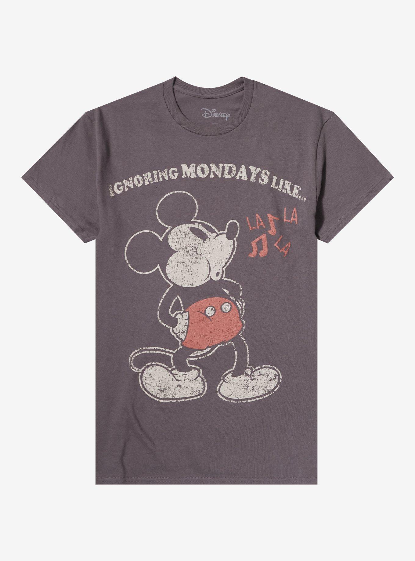 Disney Mickey Mouse Ignoring Mondays T-Shirt T-Shirt | Best-Selling Design | Trending Now