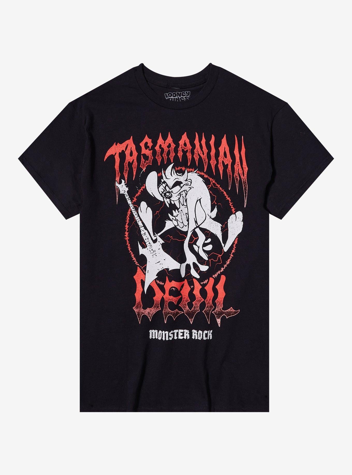Looney Tunes Tasmanian Devil Rock DoubleSided TShirt Graphic Tee | Graphic Tee | Unisex Shirt | Top Trending Fashion
