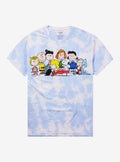 Peanuts Characters Tie-Dye Boyfriend Fit Girls T-Shirt T-Shirt | Streetwear Vibe | High Demand Item