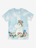 Moomin Sitting TieDye Boyfriend Fit Girls TShirt Graphic Tee | Graphic Tee | Unisex Shirt | Comfortable Daily Wear