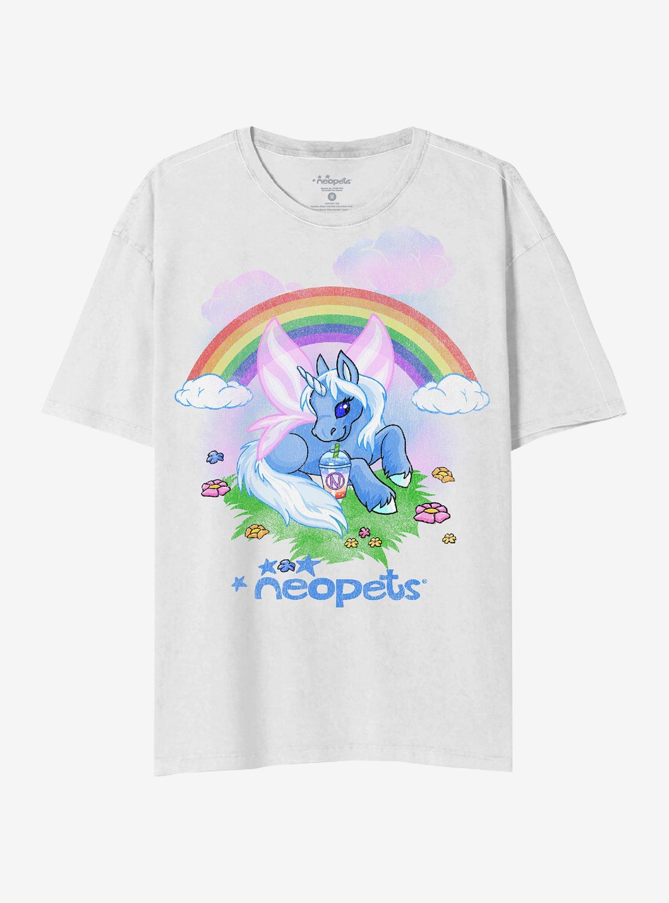 Neopets Uni Rainbow Boyfriend Fit Girls TShirt Graphic Tee | Graphic Tee | Unisex Shirt | Best-Selling Design
