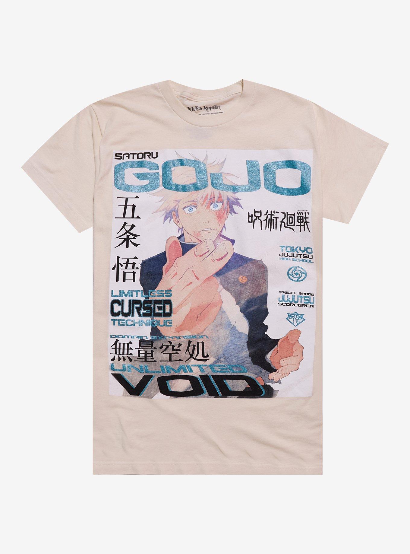 Jujutsu Kaisen Gojo Magazine Cover T Shirt