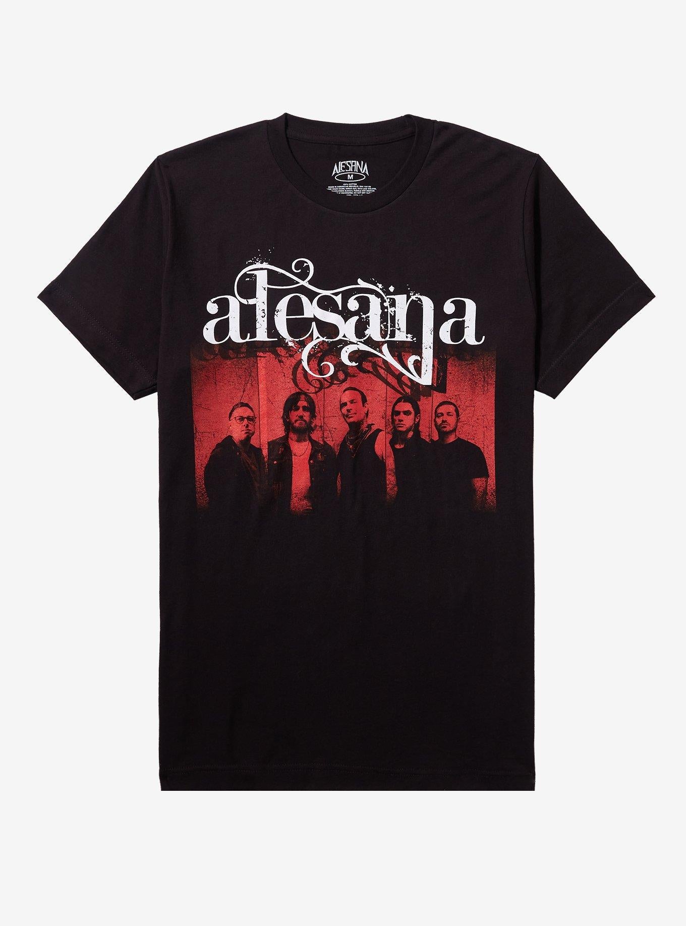 Alesana Red Group Photo Boyfriend Fit Girls TShirt Graphic Tee | Graphic Tee | Unisex Shirt | Premium Quality Apparel