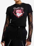 Death Note L Tonal Heart Girls Baby T-Shirt T-Shirt | Bold Graphic Edition | Perfect For Daily Wear