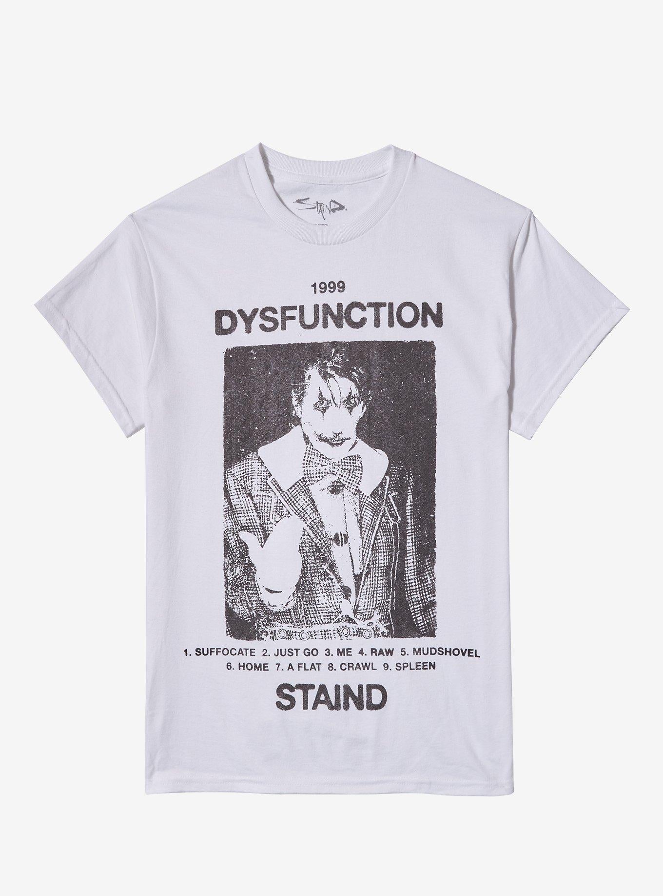 Stained Dysfunction Boyfriend Fit Girls T-Shirt T-Shirt | Bold Graphic Edition | Top Pick For Fans