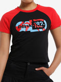 Blink-182 Shattered Logo Girls Baby Raglan T-Shirt | Premium Unisex T-Shirt, Trending Graphic Tee