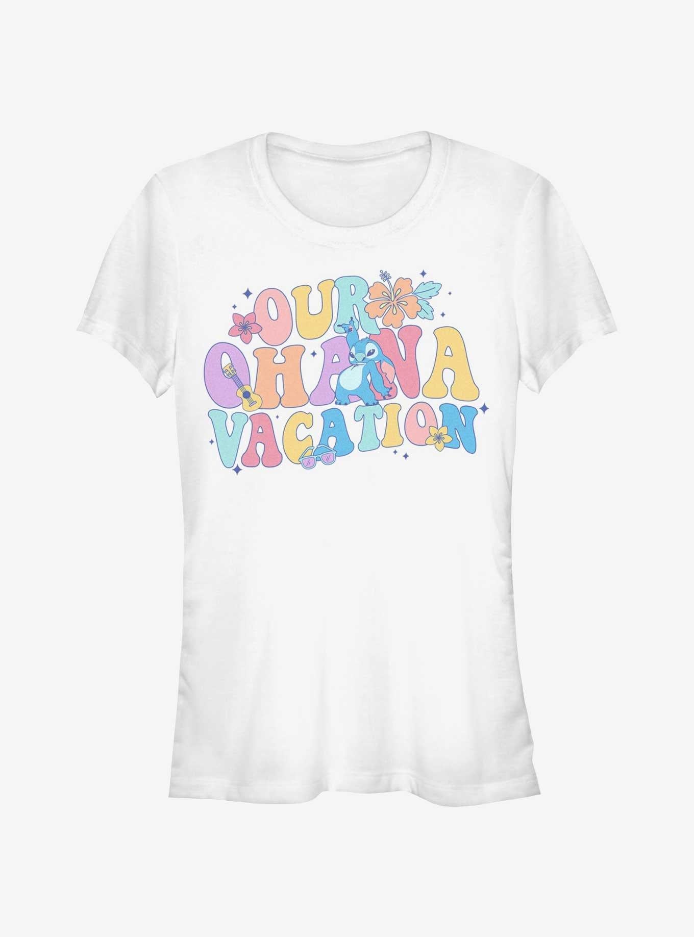 Disney Lilo Stitch Ohana Vacation Girls T-Shirt T-Shirt | Aesthetic Graphic | Must-Have Style