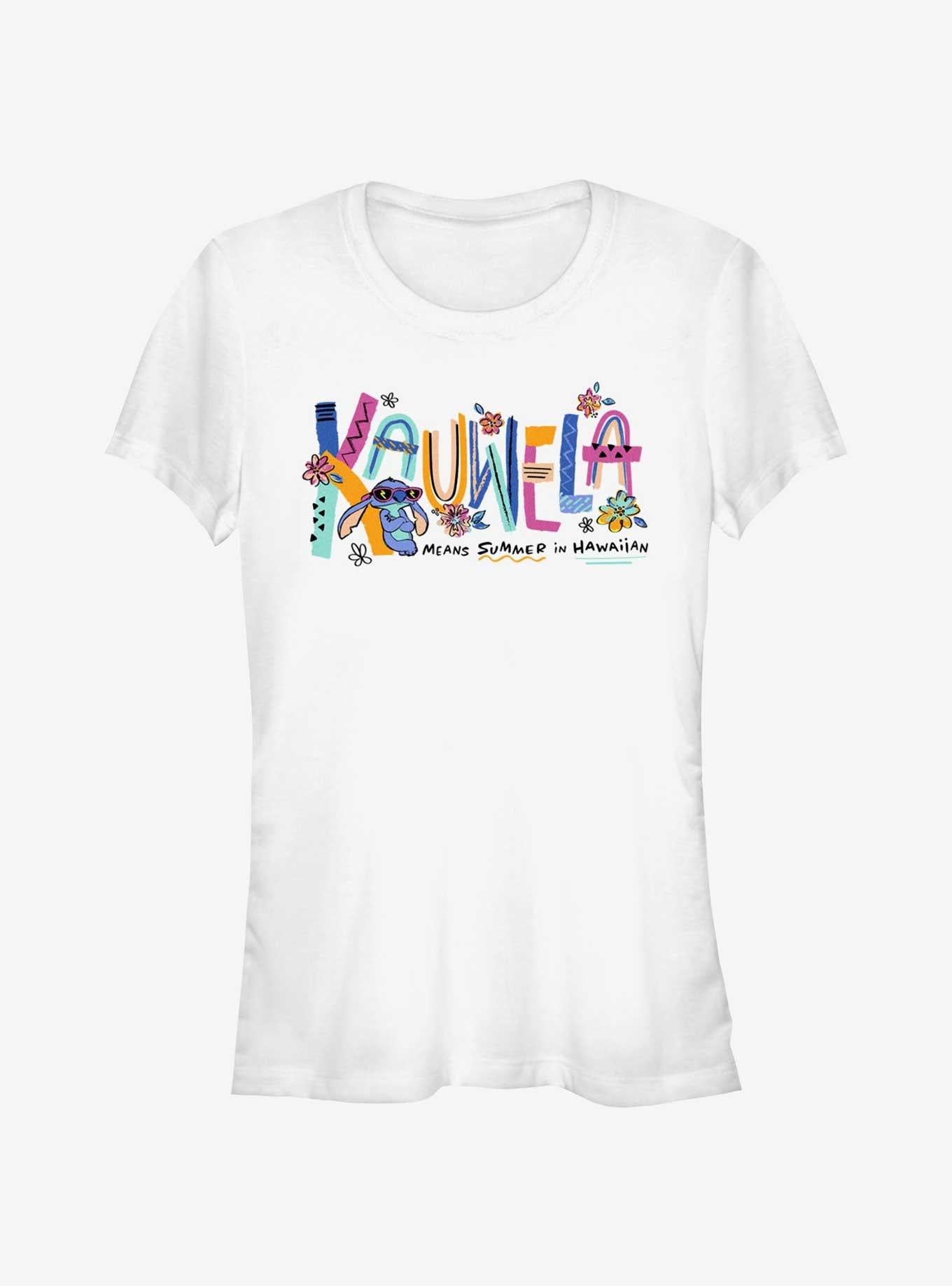 Disney Lilo Stitch Kauwela Means Summer Girls T-Shirt T-Shirt | High-Quality Print | Trending Now