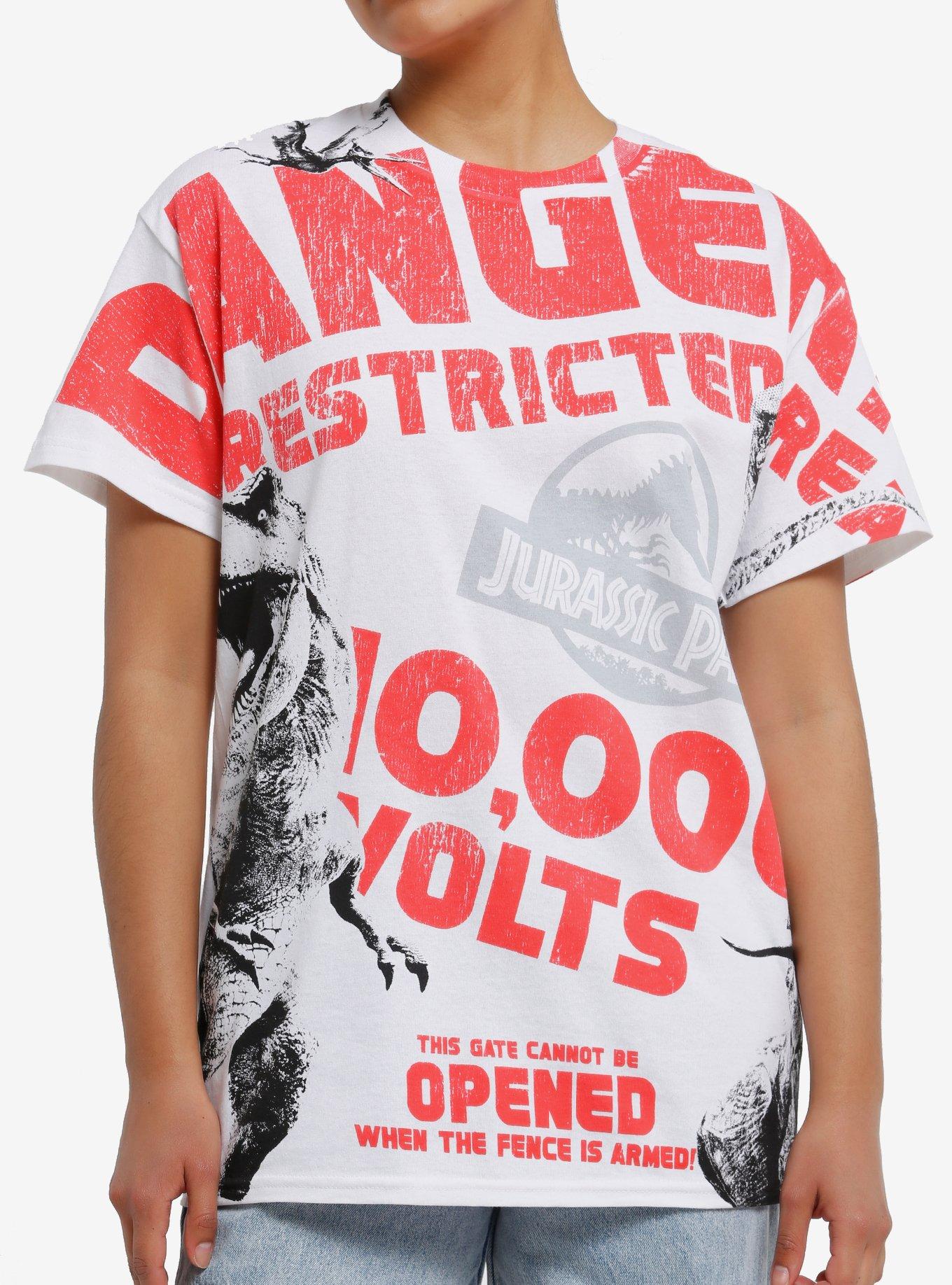 Jurassic Park Danger Dinosaurs Girls T-Shirt T-Shirt | Vintage Graphic Vibe | Perfect For Daily Wear