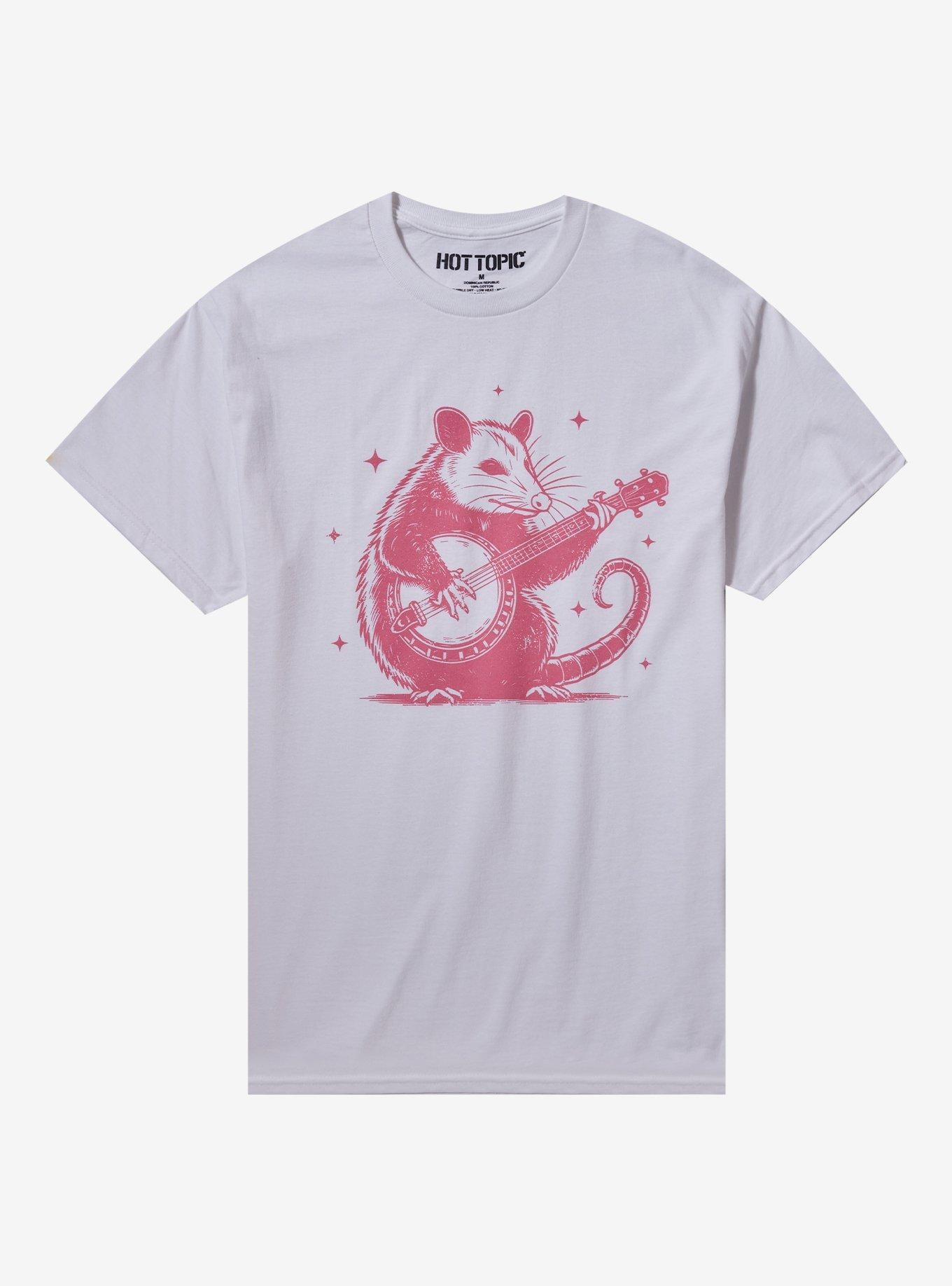 Possum Playing Banjo T-Shirt T-Shirt | Exclusive Art Design | Great Gift Idea