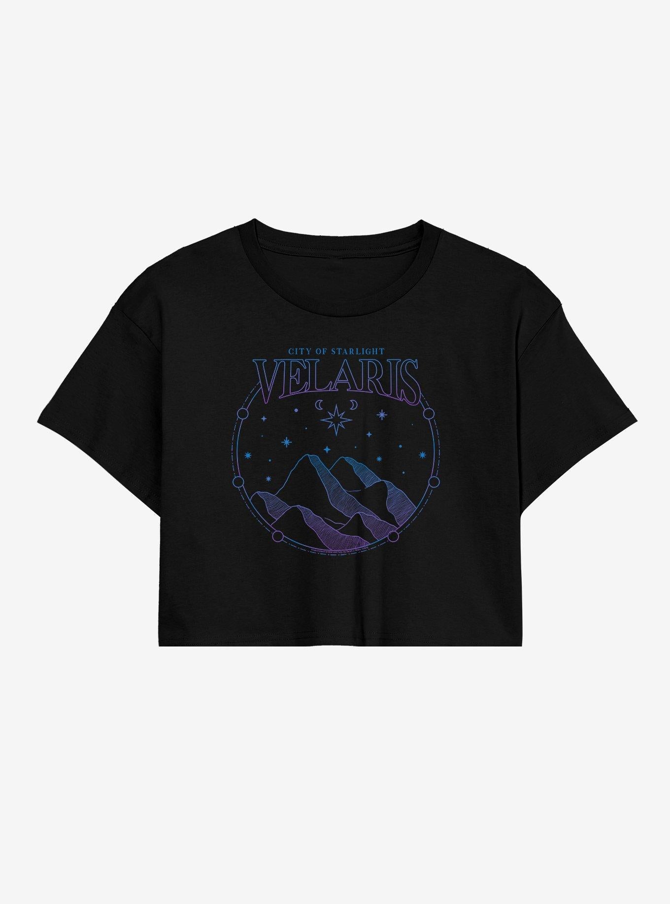 A Court Of Thorns And Roses Velaris Girls Crop T-Shirt | Premium Unisex T-Shirt, Trending Graphic Tee