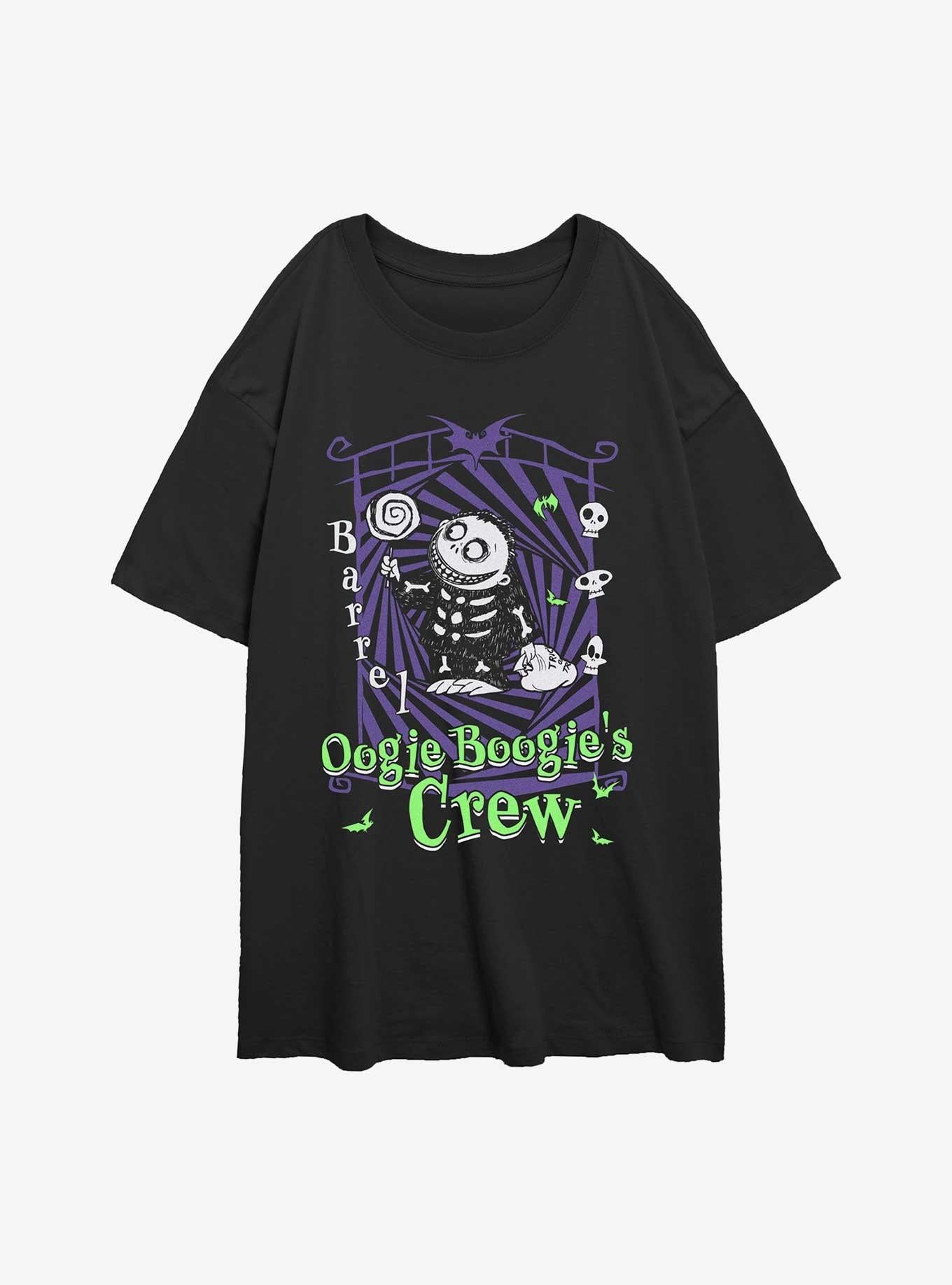 The Nightmare Before Christmas Boogie's Crew Barrel Girls Oversized T-Shirt