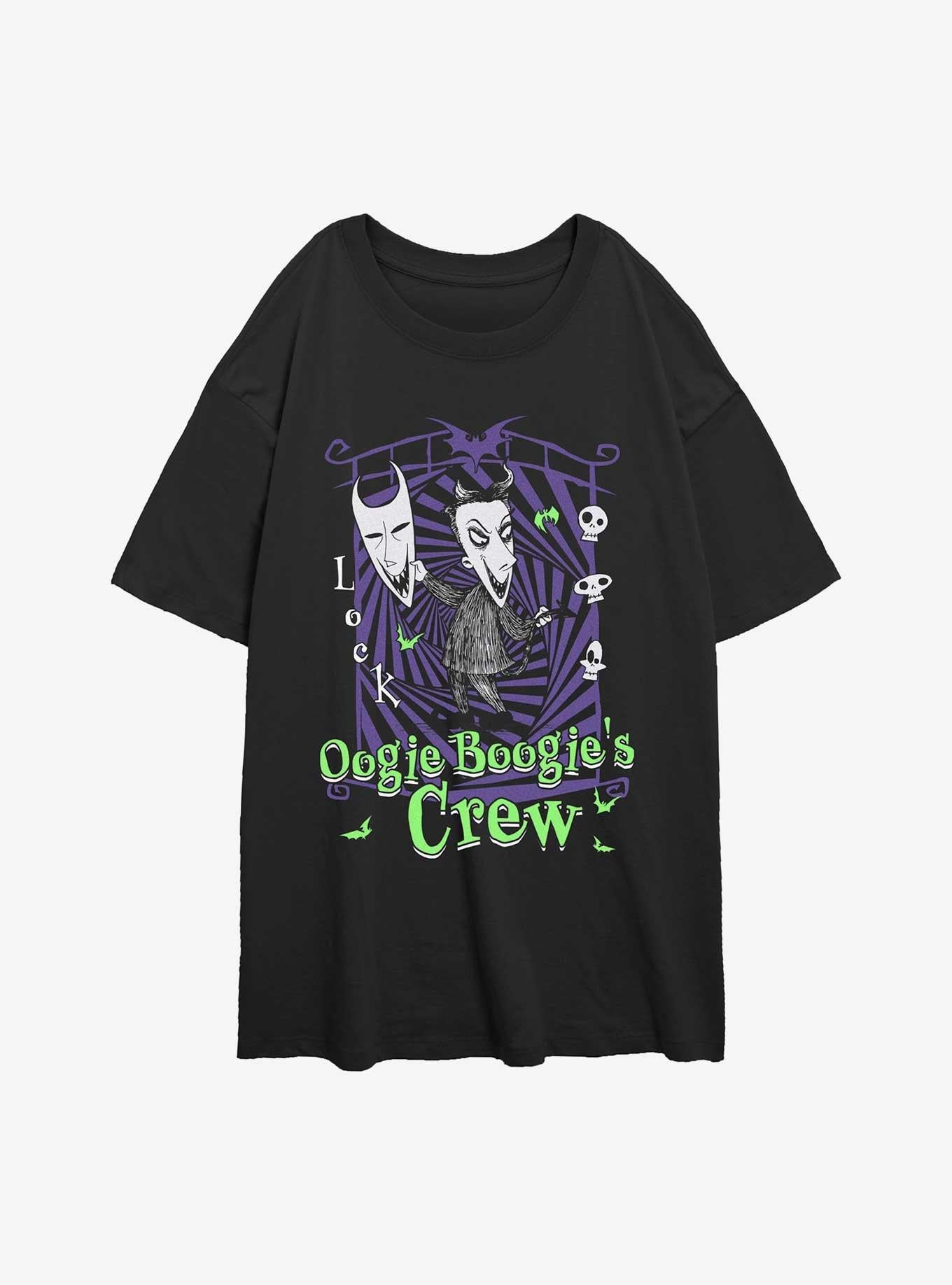 The Nightmare Before Christmas Boogie's Crew Lock Girls Oversized T-Shirt