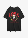 The Nightmare Before Christmas Collegiate Lock Girls Oversized T-Shirt T-Shirt | Premium Graphic | Great Gift Idea