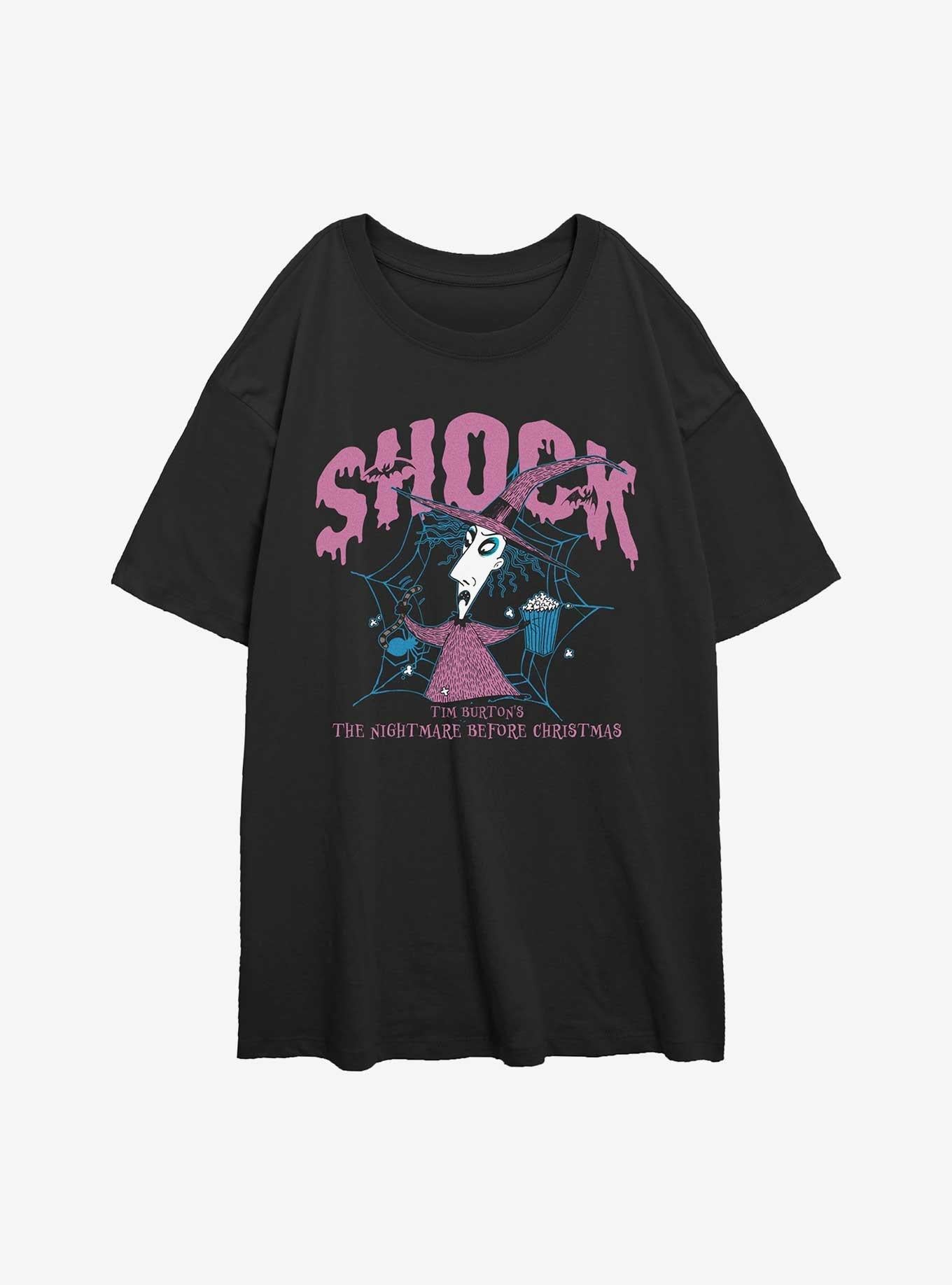 The Nightmare Before Christmas Collegiate Shock Girls Oversized T-Shirt T-Shirt | Premium Graphic | Must-Have Style