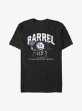 The Nightmare Before Christmas Collegiate Barrel T-shirt | Trendy Graphic Tee | Casual Unisex T-shirt