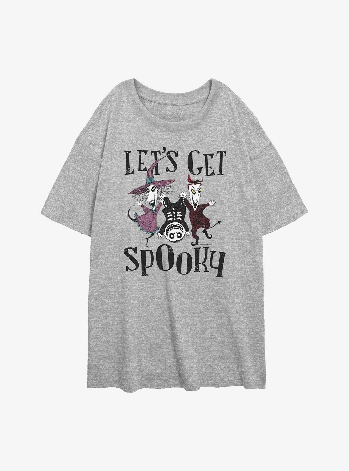 The Nightmare Before Christmas Get Spooky Girls Oversized T-Shirt T-Shirt | Viral Style | High Demand Item