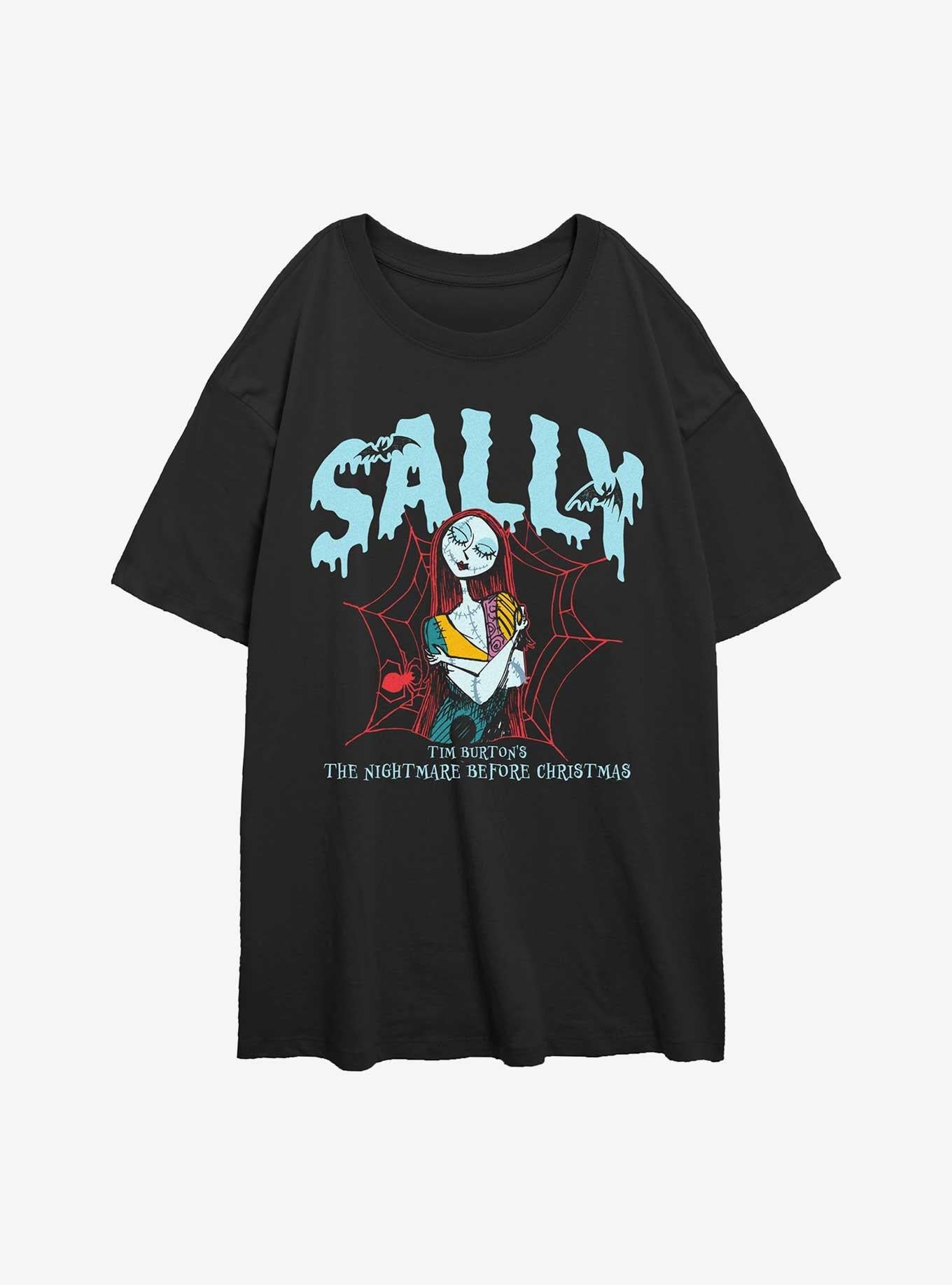 The Nightmare Before Christmas Collegiate Sally Girls Oversized T-shirt | Trendy Graphic Tee | Casual Unisex T-shirt