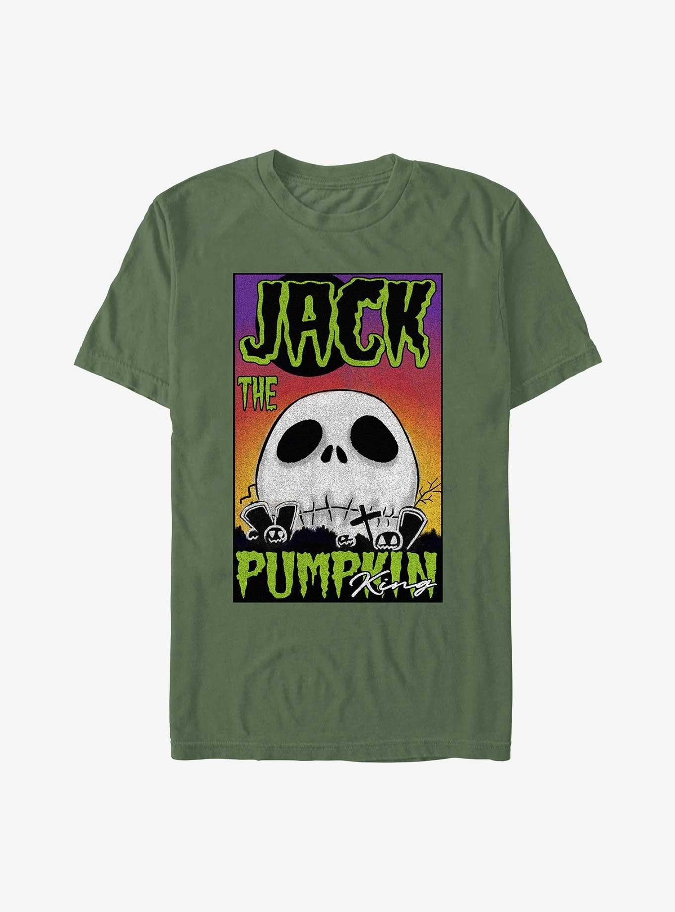 The Nightmare Before Christmas Jack Big Skull Garment Dye T-Shirt T-Shirt | High-Quality Print | Must-Have Style