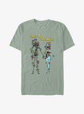 The Nightmare Before Christmas Jack & Sally Rest In Paradise Garment Dye T-shirt | Trendy Graphic Tee | Casual Unisex T-shirt