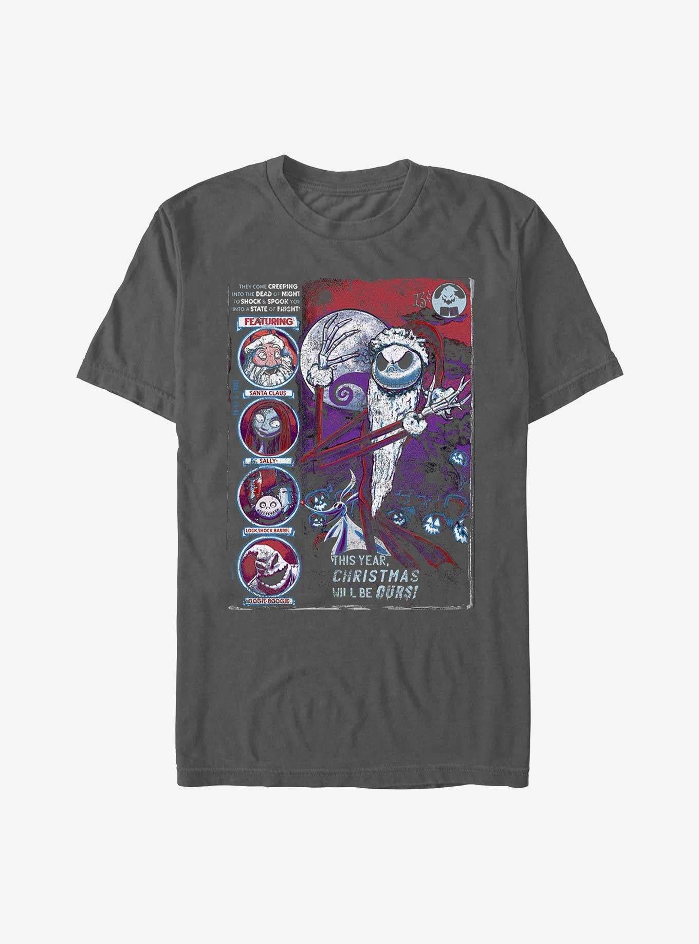 The Nightmare Before Christmas Nightmare Garment Dye T-Shirt T-Shirt | Exclusive Edition | Must-Have Style