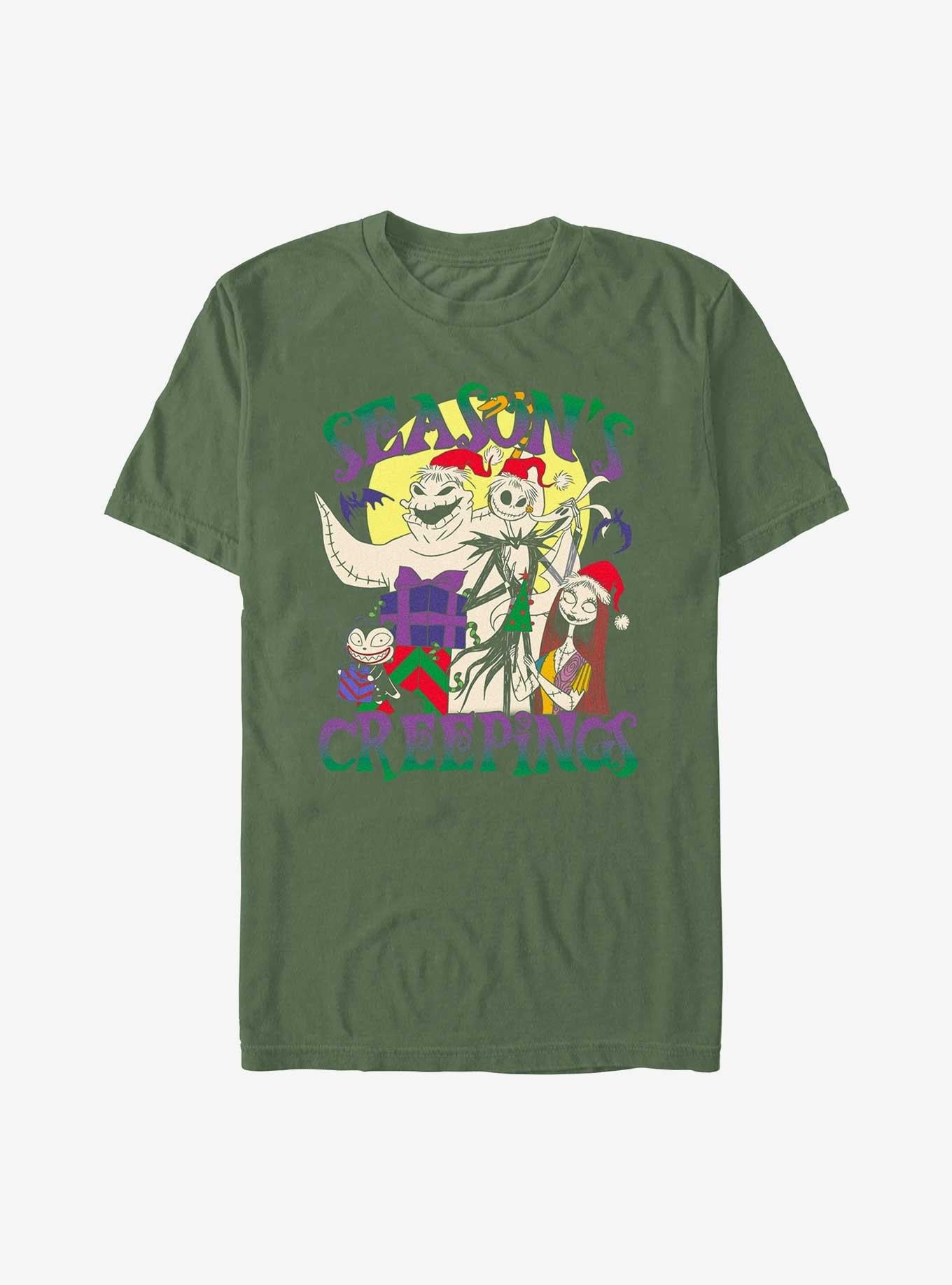 The Nightmare Before Christmas Season's Creepings Oogie Jack Sally Garment Dye T-Shirt T-Shirt | Aesthetic Graphic | Perfect For Daily Wear