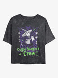 The Nightmare Before Christmas Boogie's Crew Shock Girls Mineral Wash Crop T-Shirt