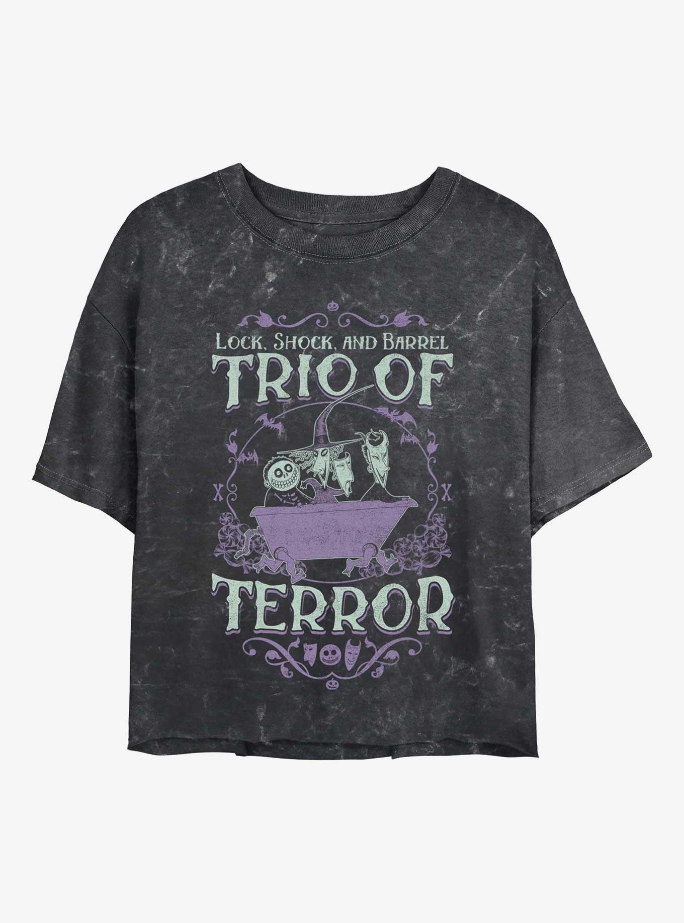 The Nightmare Before Christmas Kidnapping Services Girls Mineral Wash Crop T-Shirt T-Shirt | Best-Selling Artwork | Perfect For Daily Wear