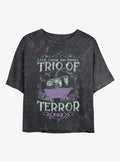 The Nightmare Before Christmas Kidnapping Services Girls Mineral Wash Crop T-Shirt