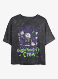The Nightmare Before Christmas Boogie's Crew Barrel Girls Mineral Wash Crop T-Shirt T-Shirt | Trending Design | Trending Now