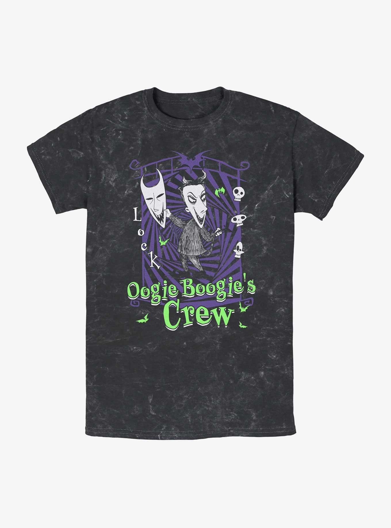 The Nightmare Before Christmas Boogie's Crew Lock Mineral Wash T-Shirt T-Shirt | High-Quality Print | Great Gift Idea